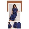 Large Size New Sleepwear for Women, Spring and Summer Ice Silk Short Sleeved Long Nightgown, Loose Home Clothes