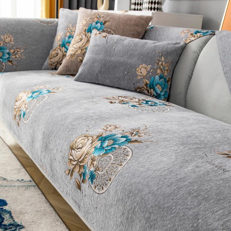 Four Season Universal Anti Slip Sofa Towel Minimalist Modern Dustproof Seat Cushion Sofa Cover Backrest Cover Towel Cloth