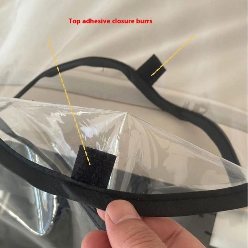 Universal Fit Baby Car Seat Rain Cover Transparent Quick Installation Windproof EVA For Outdoor Travel