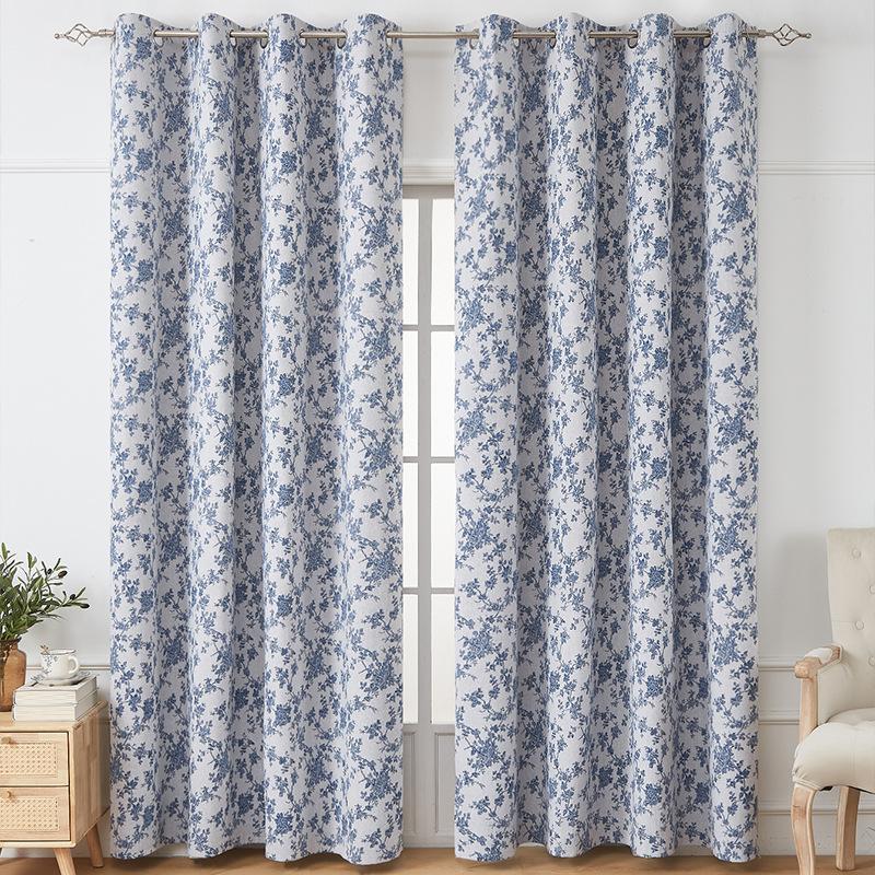 Cortinas Boho Blackout para Dormitorio con Estampado Geométrico, Parte Superior con Ojales, Oscurecimiento de Habitación, Aislamiento Térmico para Ventanas