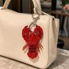Hummerkralle Perlen Schlüsselanhänger Handgenäht Applikation Tasche Lanyard Schöner Taschenanhänger Dekoration für Taschenanhänger