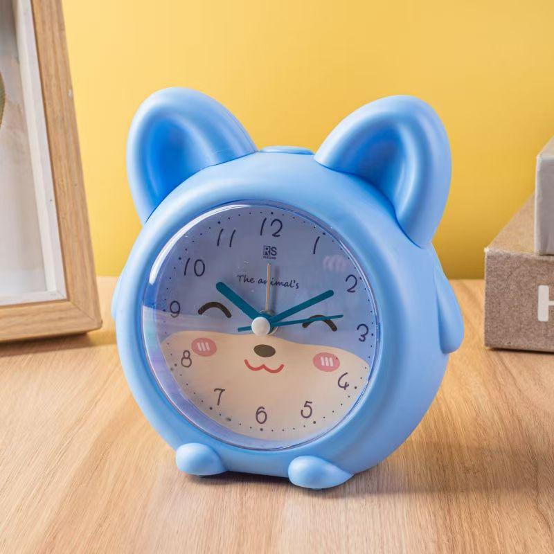 Student Small Alarm Clock Lazy Wake Up Music Multifunctional Children's Animal Clock Bedroom Silent Fashion Cute Seat Clock