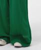 Yankoaleupeu Diploma Embroidered Wide Double-Pleat Sweatpants - Green