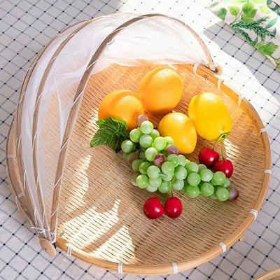 Woven Basket Anti-mosquito Net Fruit and Vegetable Basket Dustpan