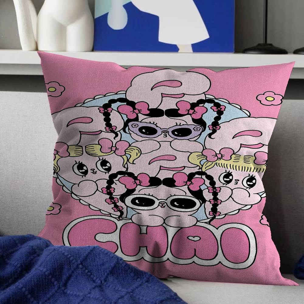 Cute Esther Bunny Rabbit Pillow Gift Home Office Decoration Pillow Bedroom Sofa Car Cushion CoverPillow Case