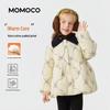 MOMOCO Girls' Winter Padded Jacket with Floral Print