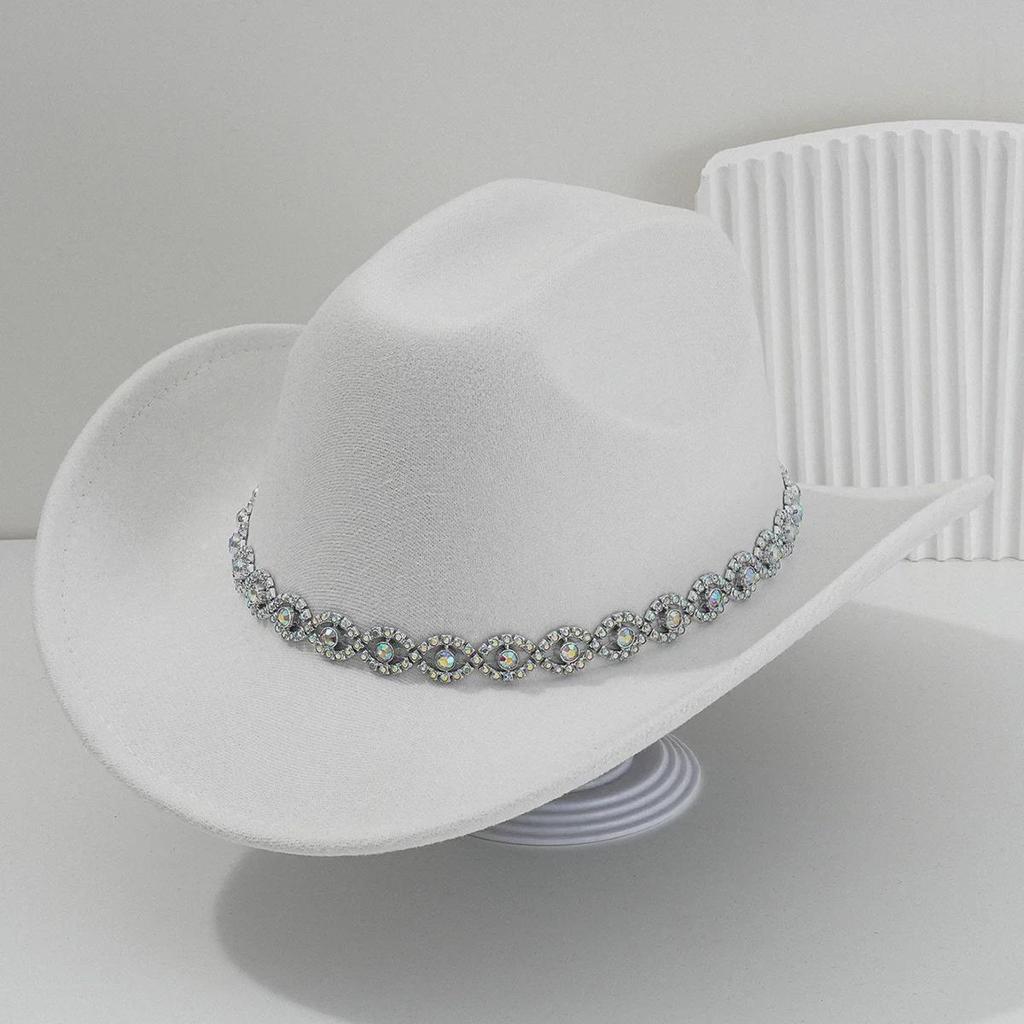 Women's Rhinestone Western Cowboy Hat - Bridal & Party Accessory