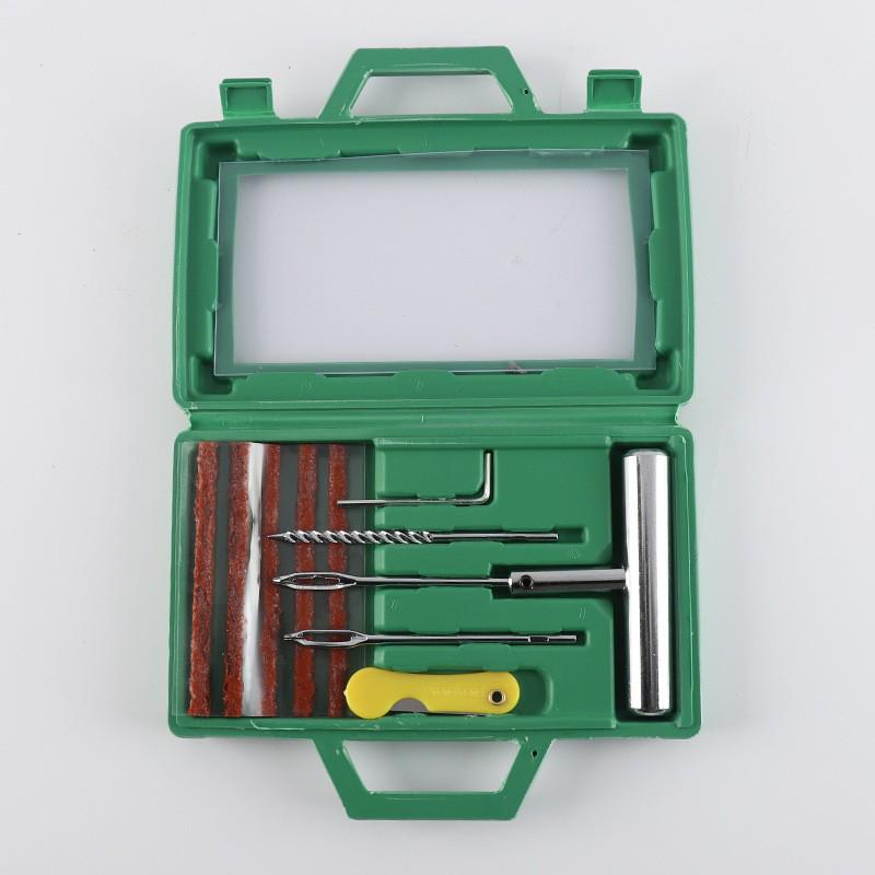 Emergency Tire Repair Kit: Vacuum Patches & Rubber Strips for Cars, Motorcycles, & EVs