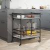 Kitchen Trolley Grey Sonoma 82x40x78.5 cm Particleboard