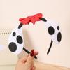Puppy Headbands Cosplay Spotted Hairbands Dalmatian Headwear Makeup Washing Face Hairbands Birthday Party