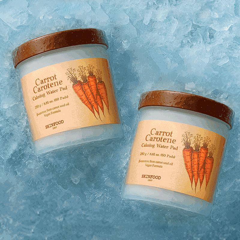 Skinfood Karotten-Karotin Beruhigendes Wasser-Pad Doppelpack 60 Stück + 60 Stück