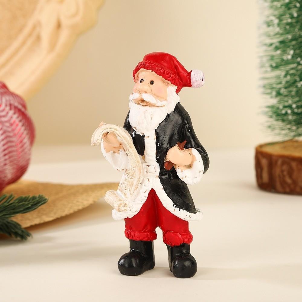 Christmas Santa Claus Ornaments Resin Material Miniatures Model New Micro Landscape  Home Decor