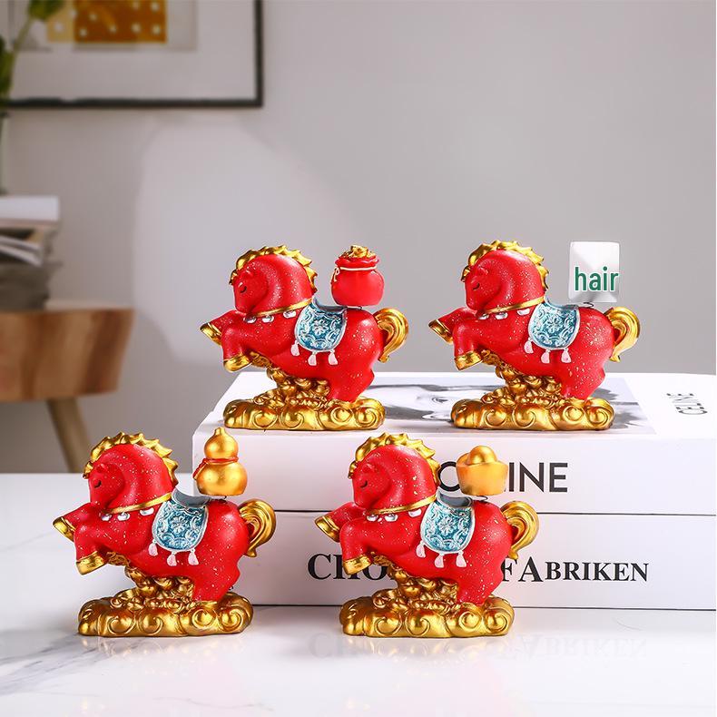 Sofort-Reichtum Pferde-Ornament: Nationaler Trend Chinesisches Tierkreiszeichen Jahr des Pferdes Schreibtischgeschenk