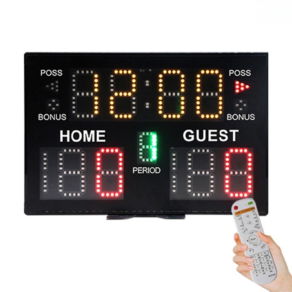 Tableau de score de table Écran d'affichage électronique portable pour le score Tableau de score numérique LED d'intérieur Basketball Volleyball Tennis Jeu