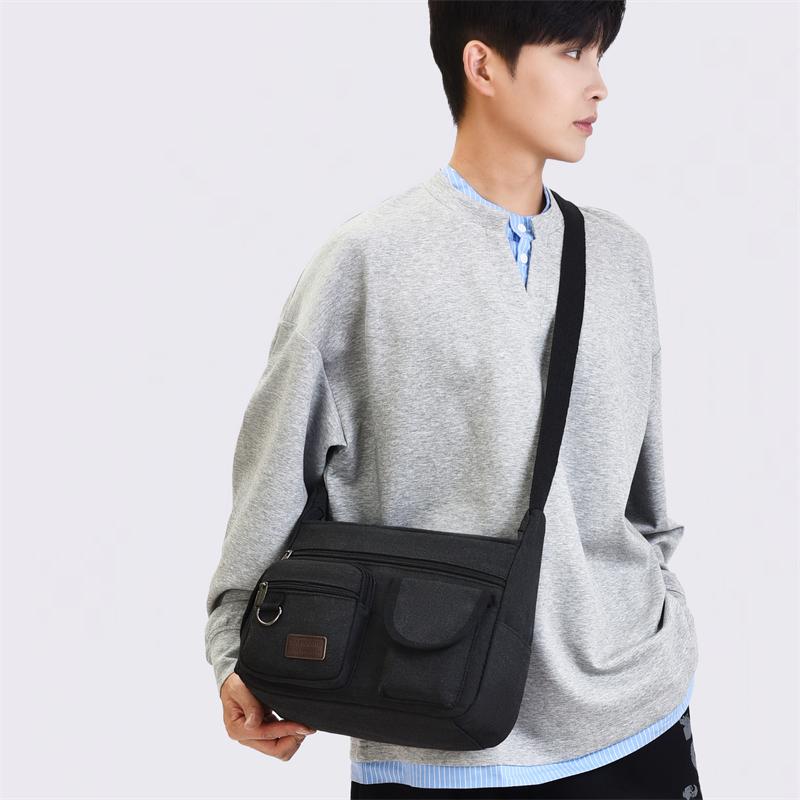 Men Canvas Shoulder Bags Casual Tote Travel Men's Crossbody Bag Luxury Messenger Bags Fashion High Quality Handbag