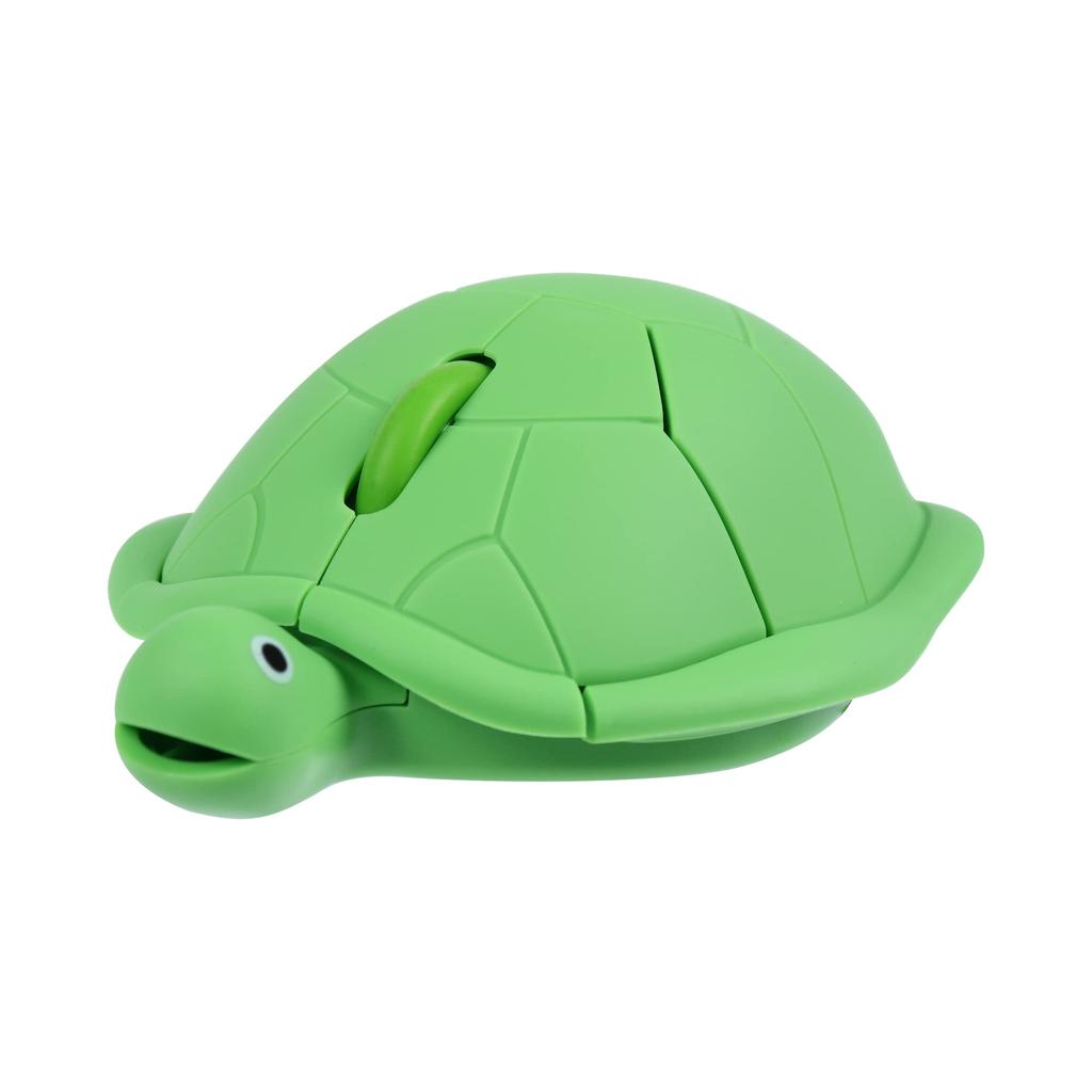 Wireless Mouse with Cute Turtle Medium for Fun Character Compatible with 2.4Ghz Design, Size, Quiet, Battery-Operated, Optical, Lightweight, Kids,