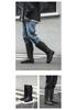 Unisex High-Top Waterproof Rain Boots - Lightweight, Non-Slip, Long Rubber Overshoes for Outdoors