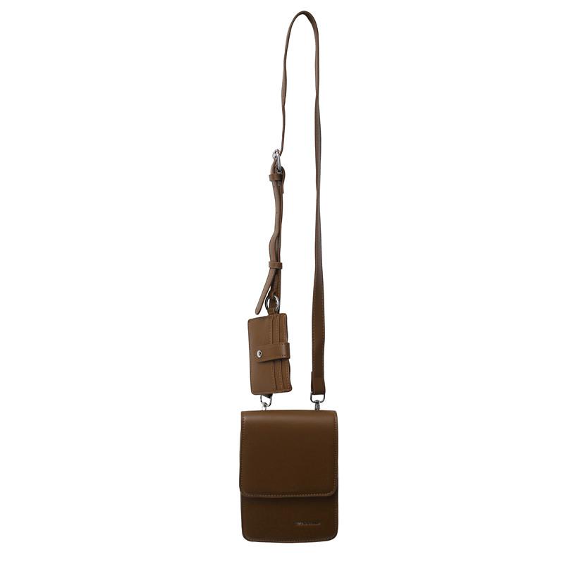

Trendy Brand Texture Small Bag Korean Version Retro Mobile Phone Bag Men s Popular Card Bag Combination Oblique Bag Personalized Men s Bag коричневый
