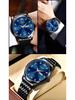 LIGE Men's Large Dial Quartz Watch - Waterproof Luminous with Double Calendar and Steel Strap