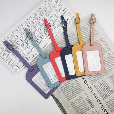 Anpassbarer Gepäckanhänger aus PU-Leder mit Firmenlogo für grenzüberschreitende Reisen