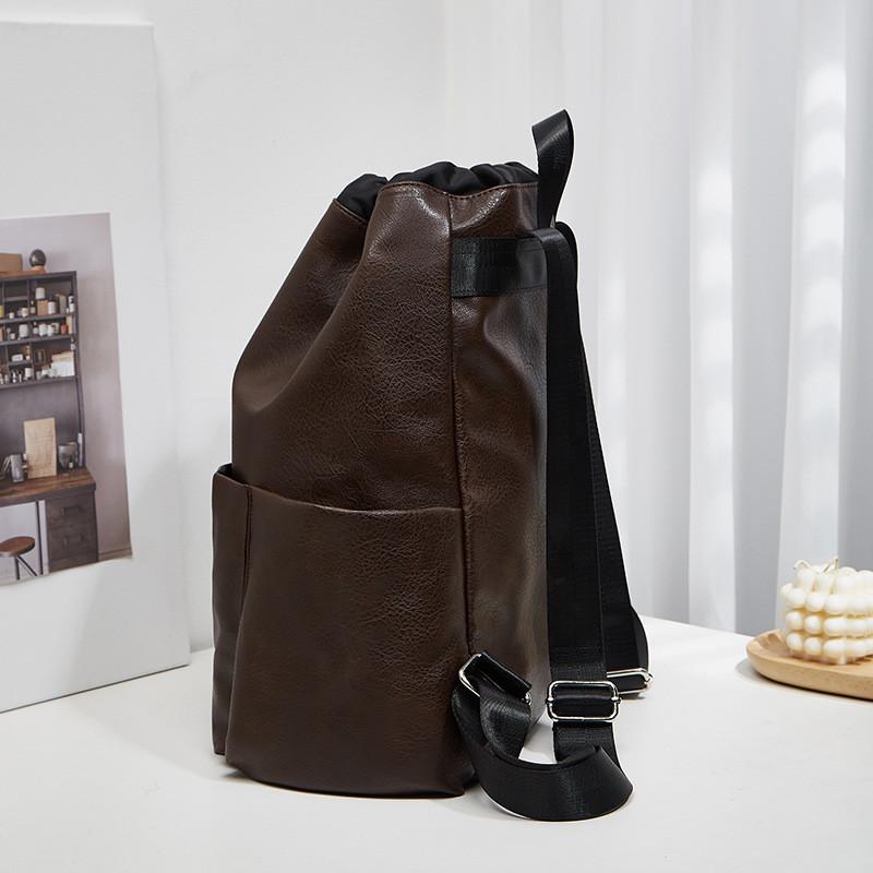 IELGY Large Capacity Drawstring Pocket Backpack Fashion Backpack Casual Water Repellent