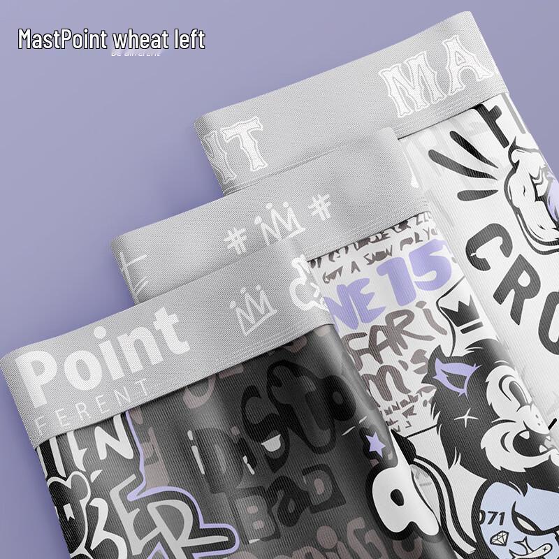 

Мужские трусы-боксеры из чистого хлопка с антибактериальным эффектом и мультяшным принтом (3-Pack) XL