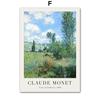 Classico Scandinavo Claude Monet Arte Astratta HD Poster Stampe Arte Murale Vintage Pittura su Tela Decorazione Casa Camera da Letto Soggiorno