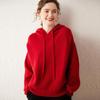 Women's Super Thick Cashmere Knit Hoodie - Autumn/Winter Long Sleeve Loose Casual Pullover Sweater