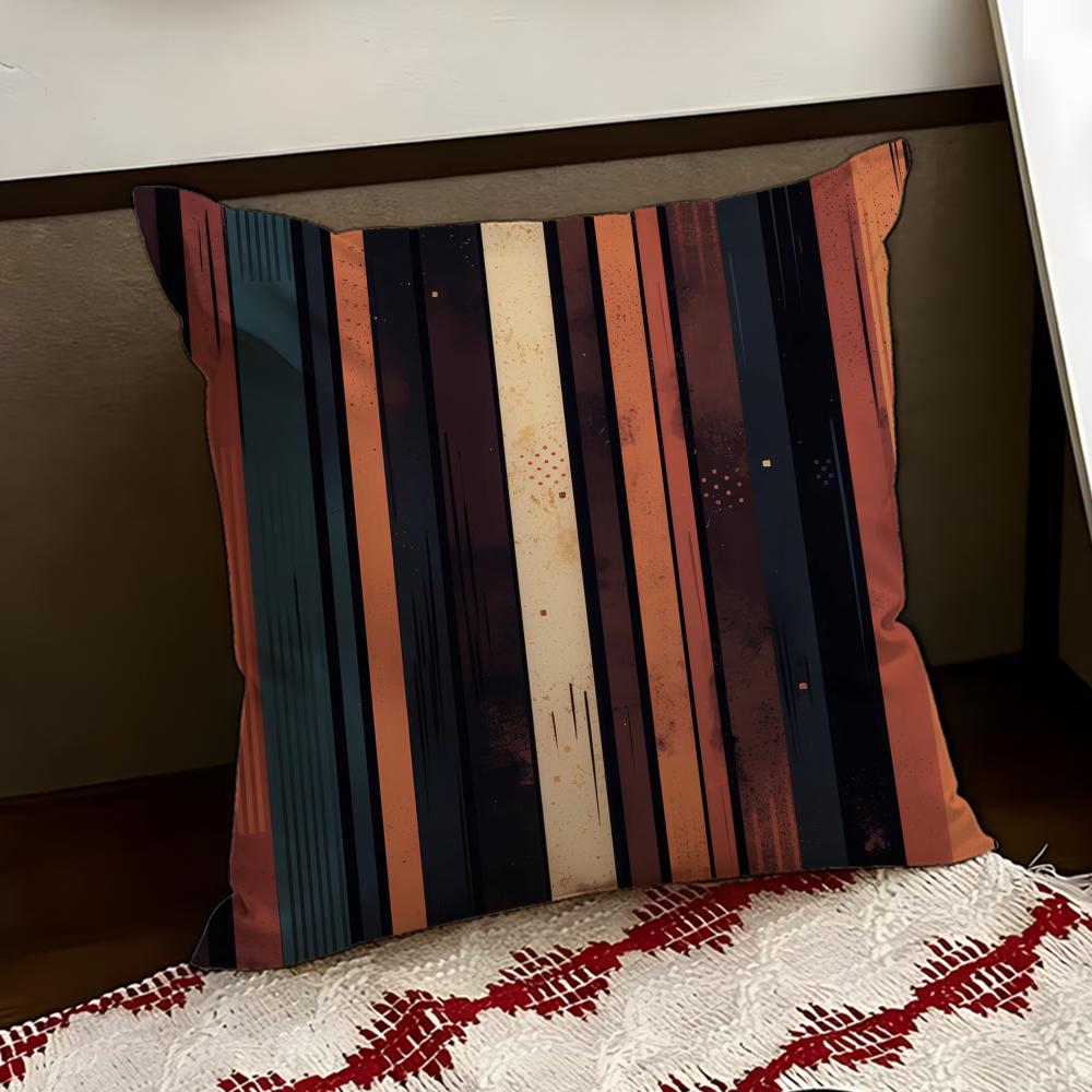 Classic Striped Cushion Cover Reversible Soft Durable Pillow Cover Home  Car MultiScene Use for Daily Comfort