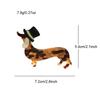 Fashion Acrylic Acetate Dachshund Dog Brooch Cute Cartoon Animal Pin