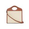 Burberry Pocket Bag Canvas With Leather Tote Bag, Shopping Bag, Shoulder Bag, Crossbody Bag, Handbag Mini Women's Beige 80317461