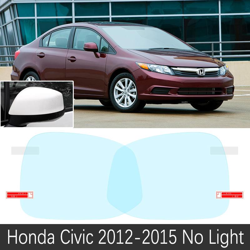 for Honda Civic 7 8 9 10 EU FB FK FA FD 2001~ Full Cover Rearview Mirror Anti-fog Rainproof Anti Fog Film Accessories 2012
