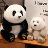 Cute cute chubby panda doll plush toy black and white panda doll children's rag doll girl birthday gift