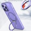 For iPhone 16 Pro Case TPU+Acrylic Kickstand Phone Cover Compatible with MagSafe