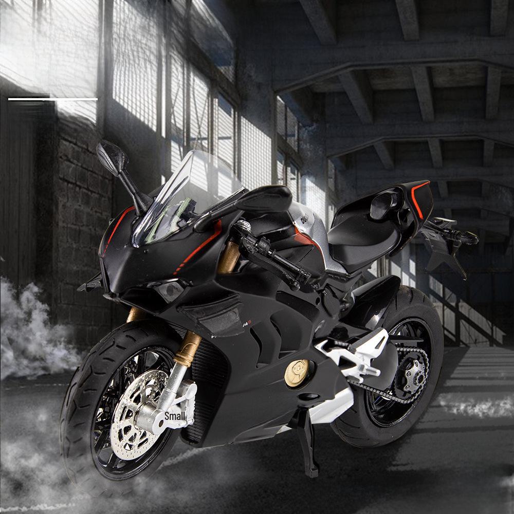 1:12 Alloy Motorcycle Model with Sound - Smooth Running Children's Toy and Ornament