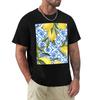 Lemons On Blue Tiles Tshirt Unisex T Shirts For Unisex Tshirt