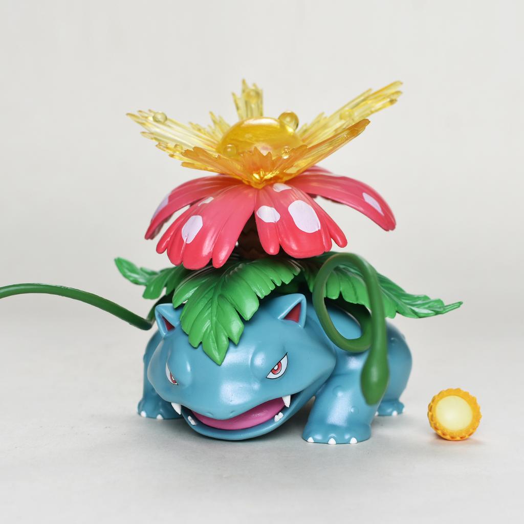 Anime Pokemen Figure Bulbasaur Evolutionary Combination Action Figure Pvc Statue Desktop Ornament Collection Model Toys Gifts