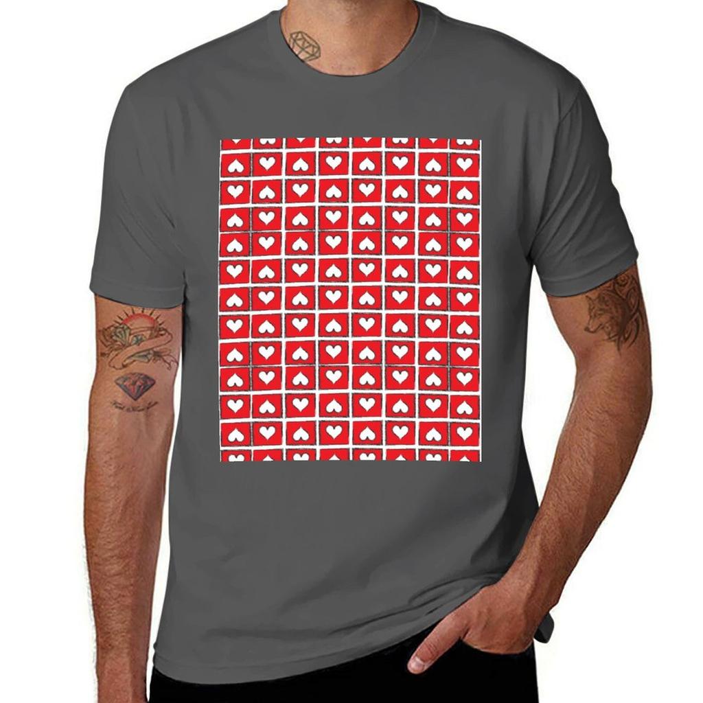 Harts Are Always In My Heart Tshirt Classic Crew Neck Cotton Tshirt