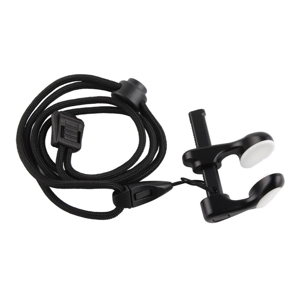 Aluminum Alloy Diving Nose Clip with Lanyard Adjustable Nose Clip Swimming Nose Plug Swimming