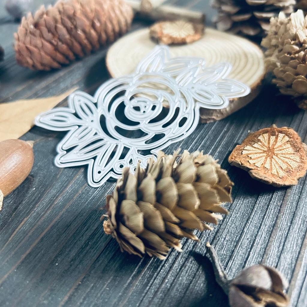 Rose Flower Leaves Shaker Metal Cutting Dies for DIY Scrapbooking Cutting Die Paper Cards Embossed Decorative Craft Die Cut