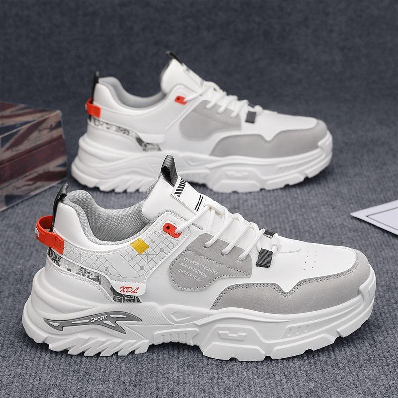 Shoes New spring casual sports shoes Teen students platform heightening dad shoes