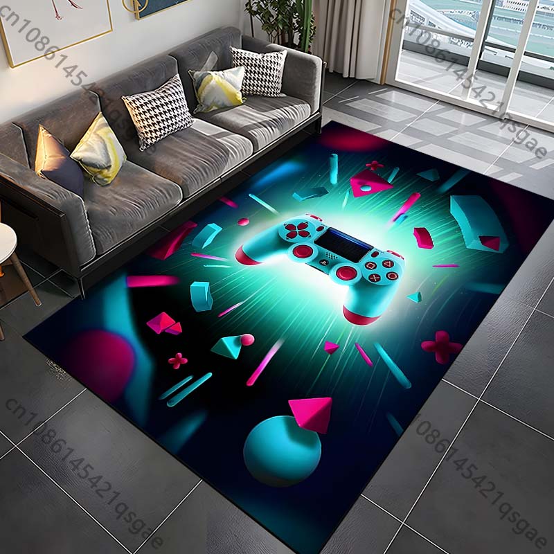 15 Sizes Modern Gamer Carpet Rug for Bed Room Living Room Bathroom Mat Creative Door Mat Cloakroom Home Decor Play Room Area Rug