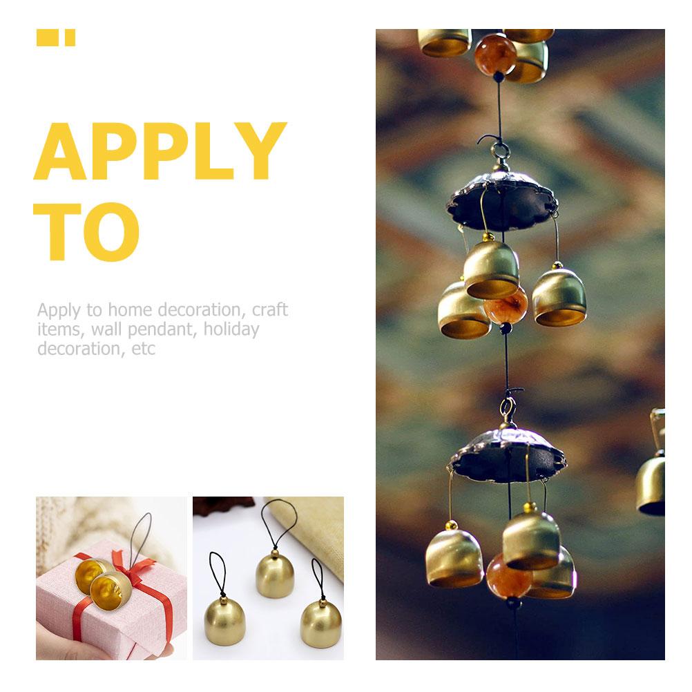12 Pcs Hanging Bell Accessories Christmas Bells Alloy Bells Craft Supplies Decorative Naments Metal Bells For Home Party