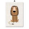 Lion Tiger Elephant Giraffe Jungle Animal Nursery Wall Art Canvas Painting Posters and Prints Wall Pictures Baby Kids Room Decor