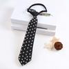 Choker Punk Style Long Necktie Black Pre-tied Tie Y2K Rivet Tie  Daily