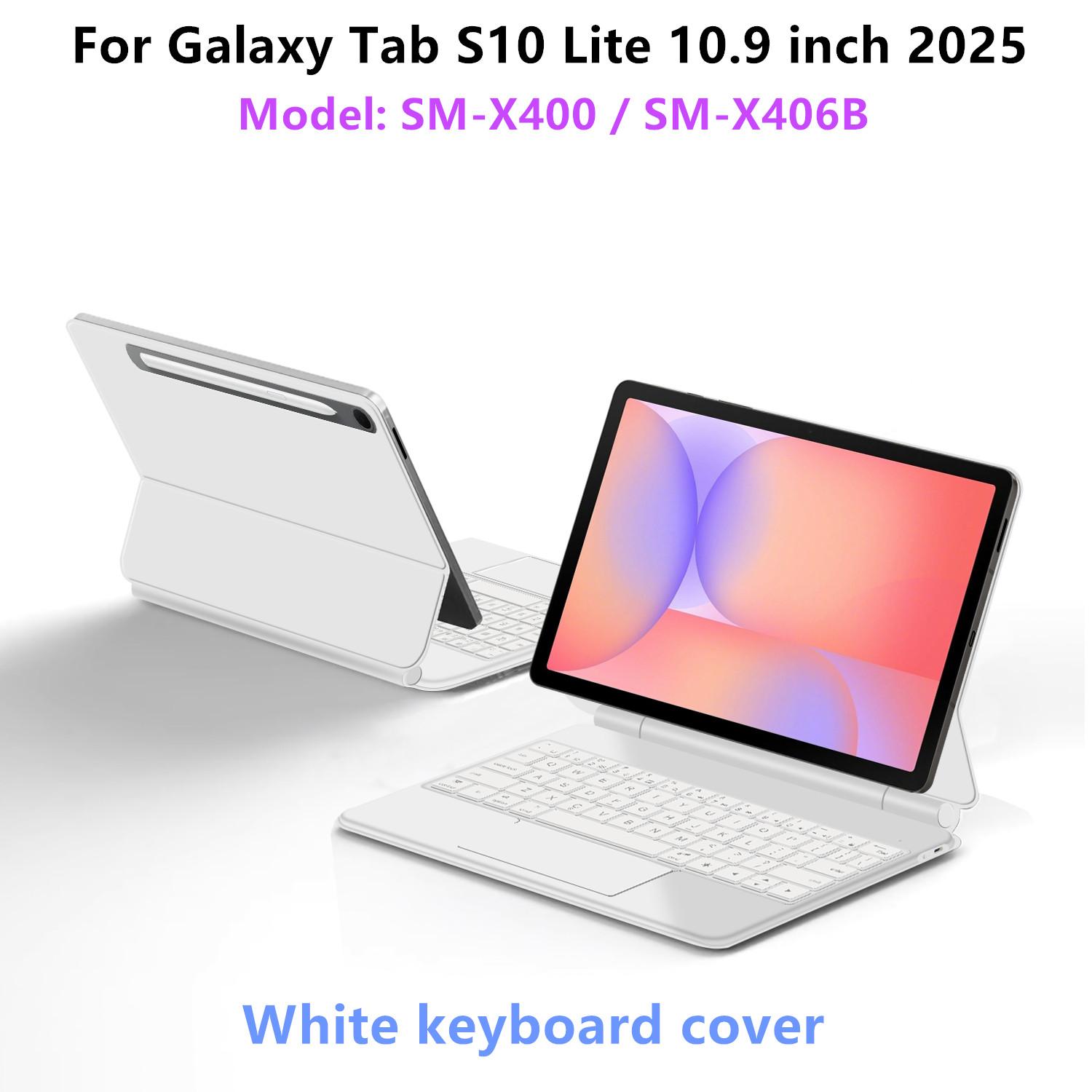 

Магічна клавіатура для Samsung Galaxy Tab S10 FE 10.9 X520 X526 Чохол для Tab S7 S8 S9 FE 11 S10 Lite Розумний чохол-книжка Multi-touch Portuguese-English