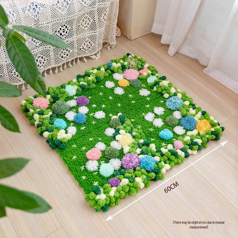 Moss Coaster Rug Kit: Beginner-Friendly Mori Style Doormat Gift Set