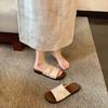 Retro Women's Shoes 2025 Summer Vacation Casual Beach Slippers Outdoor Fashion Comfortable Lightweight Non Slip Flat Sandals