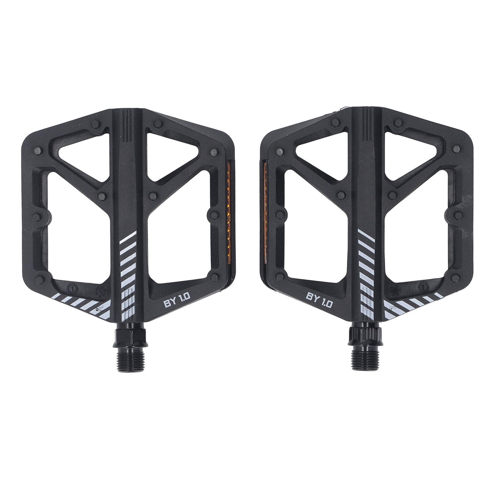 

1 Pair Cycle Pedal Nylon Fiber Enlarged Anti Slip Reduce Friction Flat Pedal Platform Pedal for