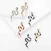 Exquisite Snake Rhinestone Brooch: Japanese-Korean Fashion Alloy Animal Pin for Coats & Outerwear